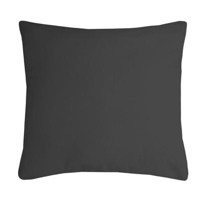 Stof Textile sierkussen Nelson - donkergrijs - 60 x 60 cm - bank kussens - polyester