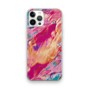 Pastel Echoes: iPhone 12 Pro Max Transparant Hoesje
