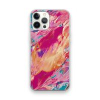 Pastel Echoes: iPhone 12 Pro Max Transparant Hoesje