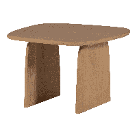 WOOOD Organische Salontafel 'Tablo' Eikenhout, 60 x 60cm, kleur Naturel