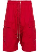 Rick Owens short sarouel à poches cargo - Rouge - thumbnail