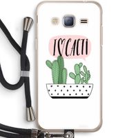 I love cacti: Samsung Galaxy J3 (2016) Transparant Hoesje met koord