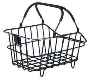 Basil cento alu multi system nordlicht - fietsmand - achterop - zwart