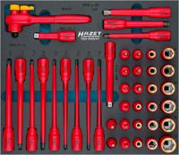 HAZET Dopsleutelset | geïsoleerd | 3/8 inch (10 mm) vierkant hol | Buiten-zeskant-tractieprofiel, Binnen-TORX®-profiel, Binnen-zeskant-profiel,