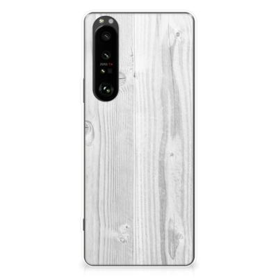 Sony Xperia 1 III | Bumper Hoesje | White Wood