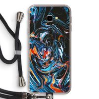 Black Unicorn: Samsung Galaxy J4 Plus Transparant Hoesje met koord