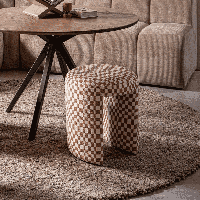 WOOOD Krukje 'Charlie' Geweven, kleur Oranje