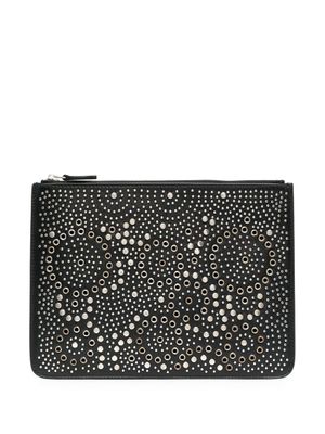 10 CORSO COMO portefeuille en cuir à détails de clous - Noir