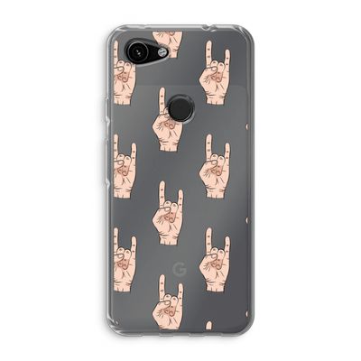Rock: Google Pixel 3a Transparant Hoesje