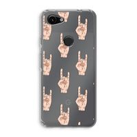 Rock: Google Pixel 3a Transparant Hoesje