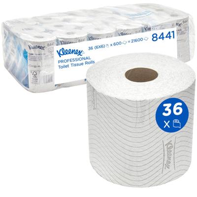 Toiletpapier kleenex 2laags 600 vel wit