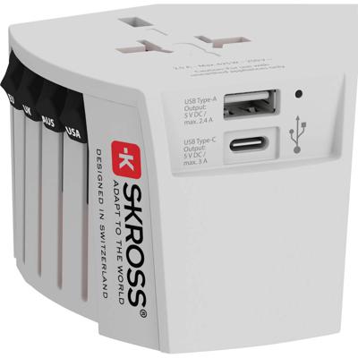 Skross 1302962 Reisstekker MUV USB (AC)