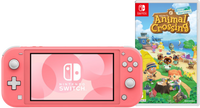 Nintendo Switch Lite Koraal + Animal Crossing New Horizons - thumbnail