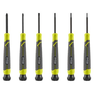 Ryobi RHSDSPC6 | Magnetische Precisie Schroevendraaierset 6 stuks - 5132006048