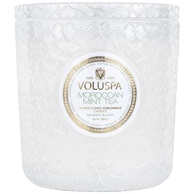 Voluspa Maison Blanc Moroccan Mint Tea Luxe Candle 850gr Voluspa Maison Blanc Moroccan Mint Tea Luxe Candle 850gr