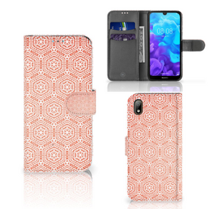 Huawei Y5 (2019) Telefoon Hoesje Pattern Orange