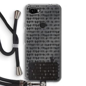 Crazy shapes: Pixel 3a Transparant Hoesje met koord