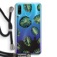 Tropische bladeren: Huawei P30 Lite Transparant Hoesje met koord