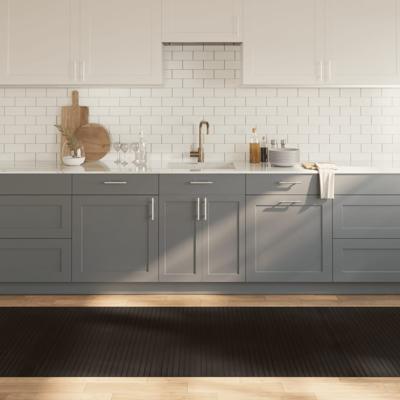 VidaXL Vloerkleed rechthoekig 100x500 cm bamboe donkerbruin