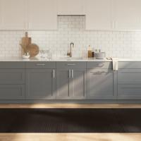 VidaXL Vloerkleed rechthoekig 100x500 cm bamboe donkerbruin