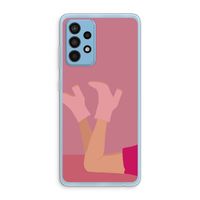 Pink boots: Samsung Galaxy A52 Transparant Hoesje