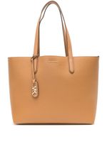 Michael Michael Kors grand sac cabas Eliza à plaque logo - Marron