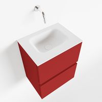 Toiletmeubel Mondiaz Ada | 40 cm | Meubelkleur Fire | Lex wastafel Talc Midden | Zonder kraangat