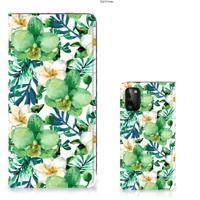 Samsung Galaxy A41 Smart Cover Orchidee Groen