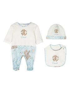 Roberto Cavalli Junior trousseau de naissance à imprimé Teddy Bear - Blanc