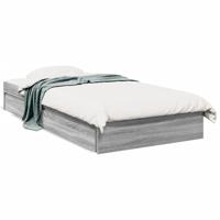 Bedframe met lades bewerkt hout grijs sonoma eiken 90x200 cm