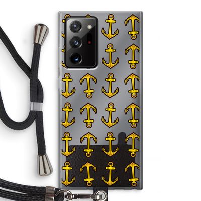 Musketon Anchor: Samsung Galaxy Note 20 Ultra / Note 20 Ultra 5G Transparant Hoesje met koord