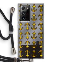 Musketon Anchor: Samsung Galaxy Note 20 Ultra / Note 20 Ultra 5G Transparant Hoesje met koord