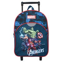 Avengers trolley/reis rugtas koffertje 33 cm voor kinderen - Kinder reiskoffers - thumbnail