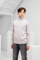 Antony Morato Stuttgart Col Sweater Kids Lichtgrijs - Maat 128 - Kleur: Lichtgrijs | Soccerfanshop