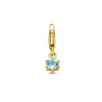 14K Geelgouden Slotbedel met December Geboortesteen - 15,5mm