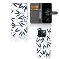 OnePlus 10T Hoesje Leaves Blue