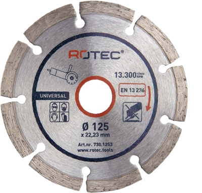 Rotec Diamantzaagblad 'Universeel Opti-Line' | Ø125x2,0xØ22,2 - 730.1253B Rotec Diamantzaagblad 'Universeel Opti-Line' | Ø125x2,0xØ22,2 - 730.1253B