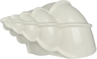 Decoris ornament porselein 13.5x7.9x6.7cm off-white