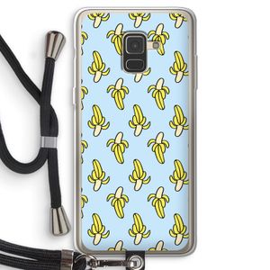 Bananas: Samsung Galaxy A8 (2018) Transparant Hoesje met koord