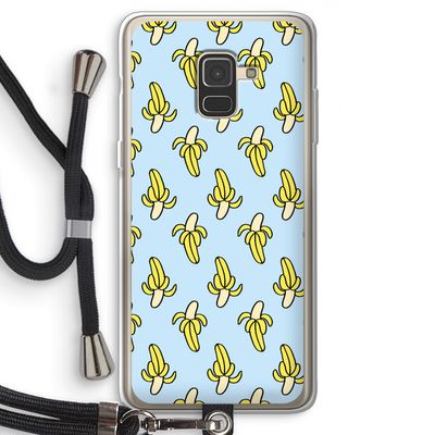 Bananas: Samsung Galaxy A8 (2018) Transparant Hoesje met koord