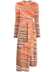 Simkhai robe en maille à motif tie dye - Orange