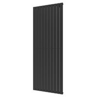 Designradiator Plieger Cavallino Retto Enkel 1666 Watt Middenaansluiting 200x75,4 cm Black Graphite Designradiator Plieger Cavallino Retto Enkel 1666 Watt Middenaansluiting 200x75,4 cm Black Graphite