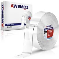 AWEMOZ Nano Tape - Klussen - 6 Meter - Dubbelzijdig Plakband Extra Sterk - Transparante Dubbelzijdige Tape - Waterdicht - thumbnail