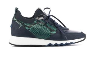 Floris van Bommel Dames Sneakers in Suede (Blauw) - blauw - met 20% korting
