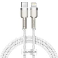 USB-C-Kabel zu Lightning Baseus Cafule, White, Power Delivery, 20W, 1m (wit)