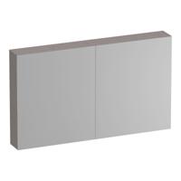 Brauer Impress Deluxe Spiegelkast - 120 cm - met interne en externe Verlichting - 2 Dubbelzijdige Spiegeldeuren - Timber Greige
