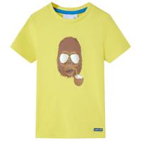 VidaXL Kindershirt met korte mouwen 92 geel