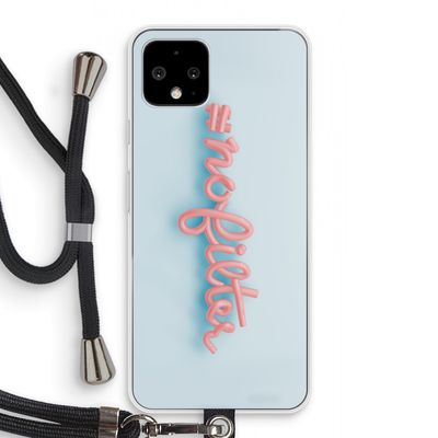#nofilter: Pixel 4 Transparant Hoesje met koord