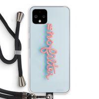 #nofilter: Pixel 4 Transparant Hoesje met koord