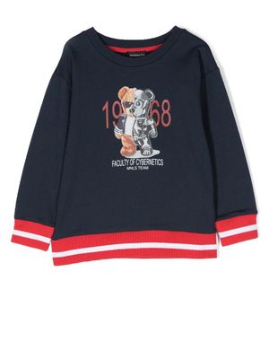 Monnalisa sweat à imprimé graphique - Bleu Monnalisa sweat à imprimé graphique - Bleu